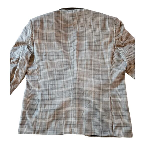 Mens Vitali Three Piece Suit Vested Suit Brand New 48R 43W Gray plaid - Picture 8 of 15